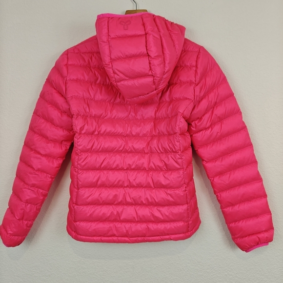 Tna Botanie Puffer Packable Women's goose-down puffer Hooded jacket SM Hot Pink - Picture 8 of 12